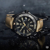 Buy Shop Tag Heuer Aquaracer 300 Calibre 5 Automatic Black Dial Brown Nylon Strap Watch for Men - WAY208C.FC6383 USA Online