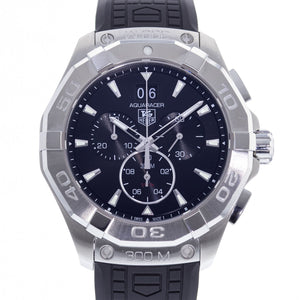 Buy Shop Tag Heuer Aquaracer Chronograph Black Dial Black Rubber Strap Watch for Men - CAY1110.FT6041 USA Online