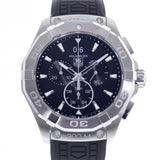 Buy Shop Tag Heuer Aquaracer Chronograph Black Dial Black Rubber Strap Watch for Men - CAY1110.FT6041 USA Online