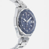 Buy Shop Tag Heuer Aquaracer Calibre 16 43mm Blue Dial Silver Steel Strap Watch for Men - CAY211B.BA0927 USA Online