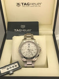 Buy Shop Tag Heuer Aquaracer White Dial Silver Steel Strap Watch for Men - CAY1111.BA0927 USA Online