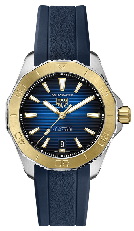 Buy Shop Tag Heuer Aquaracer Professional 200 Automatic Blue Dial Blue Rubber Strap Watch for Men - WBP2150.FT6210 USA Online