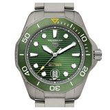 Buy Shop Tag Heuer Aquaracer Professional 300 Automatic Green Dial Silver Steel Strap Watch for Men - WBP208B.BF0631 USA Online