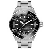 Buy Shop Tag Heuer Aquaracer Professional 300 Automatic Black Dial Silver Steel Strap Watch for Women - WBP231D.BA0626 USA Online