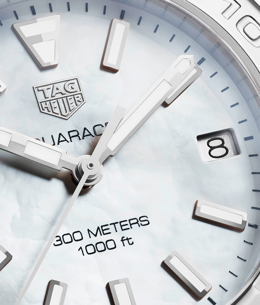 Buy Shop Tag Heuer Aquaracer White Mother of Pearl Dial Watch for Women - WBD1311.BA0740 USA Online