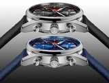 Buy Shop Tag Heuer Carrera Chronograph Blue Dial Blue Leather Strap Watch for Men - CBN201D.FC6543 USA Online