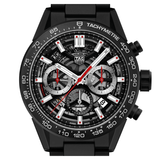 Buy Shop Tag Heuer Carrera Automatic Chronograph Black Dial Black Steel Strap Watch for Men - CBG2090.BH0661 USA Online