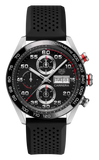 Buy Shop Tag Heuer Carrera Chronograph Black Dial Black Rubber Strap Watch for Men - CBN2A1AA.FT6228 USA Online