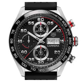 Buy Shop Tag Heuer Carrera Chronograph Black Dial Black Rubber Strap Watch for Men - CBN2A1AA.FT6228 USA Online