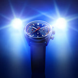 Buy Shop Tag Heuer Carrera Chronograph Blue Dial Blue Leather Strap Watch for Men - CBN201D.FC6543 USA Online