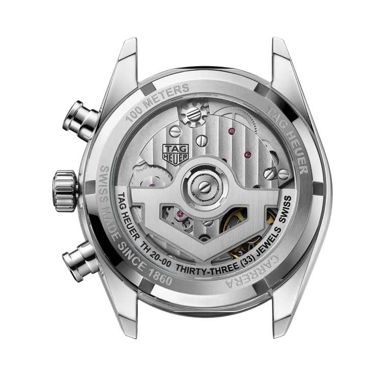Buy Shop Tag Heuer Carrera Automatic Chronograph Black Dial Black Leather Strap Watch for Men - CBS2210.FC6534 USA Online