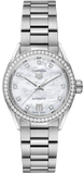 Buy Shop Tag Heuer Carrera Date Diamonds Mother of Pearl Dial Silver Steel Strap Watch for Women - WBN2414.BA0621 USA Online