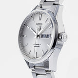 Buy Shop Tag Heuer Carrera Calibre 5 Automatic White Dial Silver Steel Strap Watch for Men - WAR201B.BA0723 USA Online