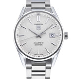 Buy Shop Tag Heuer Carrera Automatic Caliber 5 White Dial Silver Steel Strap Watch for Men - WAR211B.BA0782 USA Online