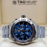 Buy Shop Tag Heuer Formula 1 Chronograph Blue Dial Silver Steel Strap Watch for Men - CAZ101K.BA0842 USA Online