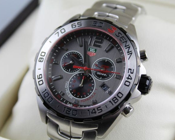 Tag Heuer Formula 1 Special Edition Chronograph Grey Dial Silver Steel Strap Watch for Men - CAZ1012.BA0883