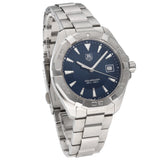 Buy Shop Tag Heuer Aquaracer Quartz Blue Dial Silver Steel Strap Watch for Men - WAY1112.BA0928 USA Online