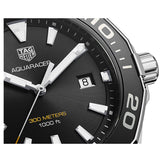 Buy Shop Tag Heuer Aquaracer Quartz Black Dial Black Rubber Strap Watch for Men - WAY101A.FT6141 USA Online