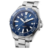 Buy Shop Tag Heuer Aquaracer Blue Dial Quartz Silver Steel Strap Watch for Men - WAY111C.BA0928 USA Online