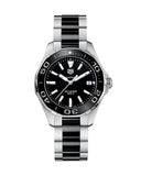 Buy Shop Tag Heuer Aquaracer Quartz Black Dial Two Tone Steel Strap Watch for Men - WAY131A.BA0913 USA Online