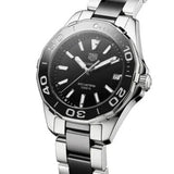 Buy Shop Tag Heuer Aquaracer Quartz Black Dial Two Tone Steel Strap Watch for Men - WAY131A.BA0913 USA Online