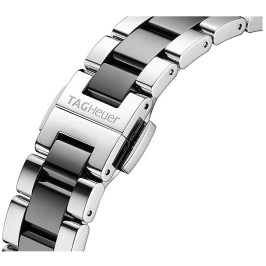 Buy Shop Tag Heuer Aquaracer Quartz Black Dial Two Tone Steel Strap Watch for Women - WAY131C.BA0913 USA Online
