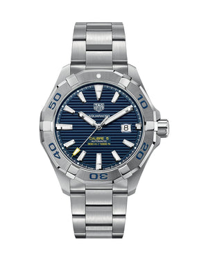 Buy Shop Tag Heuer Aquaracer Calibre 5 Automatic Blue Dial Silver Steel Strap Watch for Men - WAY2012.BA0927 USA Online