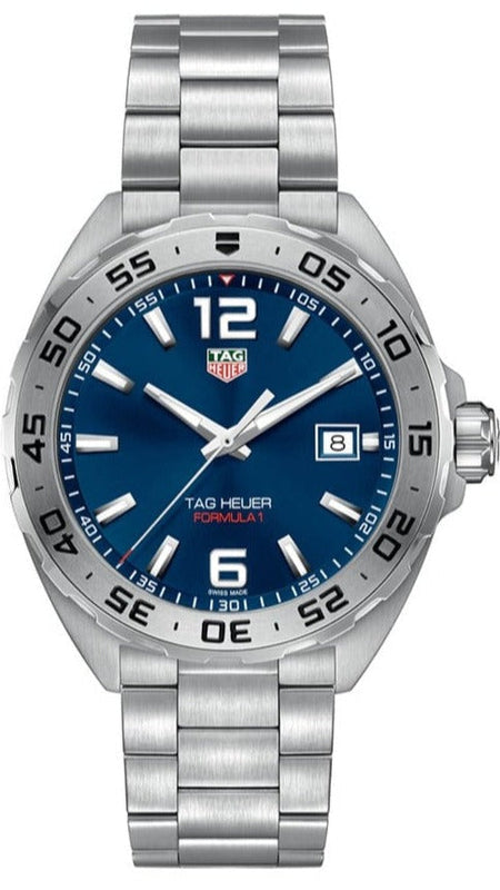 Buy Shop Tag Heuer Formula 1 Blue Dial Silver Steel Strap Watch for Men - WAZ1118.BA0875 USA Online