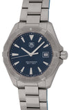 Buy Shop Tag Heuer Aquaracer Quartz Blue Dial Silver Steel Strap Watch for Men - WAY1112.BA0928 USA Online