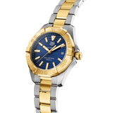 Buy Shop Tag Heuer Aquaracer Blue Dial Two Tone Steel Strap Watch for Women - WBD1325.BB0320 USA Online