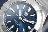 Buy Shop Tag Heuer Aquaracer Quartz Blue Dial Silver Steel Strap Watch for Women - WBD1312.BA0740 USA Online