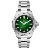 Buy Shop Tag Heuer Aquaracer Professional 200 Automatic Green Dial Silver Steel Strap Watch for Men - WBP2115.BA0627 USA Online
