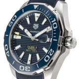 Buy Shop Tag Heuer Aquaracer Calibre 5 Automatic Blue Dial Blue Rubber Strap Watch for Men - WAY201B.FT6150 USA Online