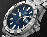 Buy Shop Tag Heuer Aquaracer Blue Dial Silver Steel Strap Watch for Men - WBD1112.BA0928 USA Online