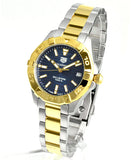 Buy Shop Tag Heuer Aquaracer Blue Dial Two Tone Steel Strap Watch for Women - WBD1325.BB0320 USA Online