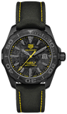 Buy Shop Tag Heuer Aquaracer Calibre 5 Black NATO Strap Carbon Dial Watch for Men - WBD218B.FC6446 USA Online