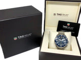 Buy Shop Tag Heuer Aquaracer Calibre 16 43mm Blue Dial Silver Steel Strap Watch for Men - CAY211B.BA0927 USA Online