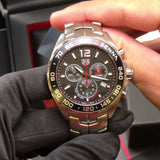 Buy Shop Tag Heuer Senna Chronograph Special Edition Black Dial Silver Steel Strap Watch for Men - CAZ1015.BA0883 USA Online