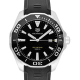 Buy Shop Tag Heuer Aquaracer Quartz Black Dial Black Rubber Strap Watch for Men - WAY101A.FT6141 USA Online