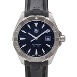 Buy Shop Tag Heuer Aquaracer Quartz Black Dial Black Rubber Strap Watch for Men - WAY1110.FT8021 USA Online