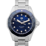Buy Shop Tag Heuer Aquaracer Diamonds Blue Dial Silver Steel Strap Watch for Women - WAY131L.BA0748 USA Online