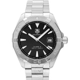 Buy Shop Tag Heuer Aquaracer Automatic Black Dial Silver Steel Strap Watch for Men - WAY2110.BA0928 USA Online