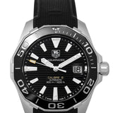 Buy Shop Tag Heuer Aquaracer Calibre 5 Automatic Black Dial Black Rubber Strap Watch for Men - WAY211A.FT6151 USA Online