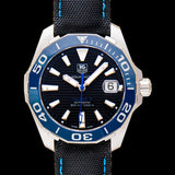 Buy Shop Tag Heuer Aquaracer Calibre 5 Automatic Black Dial Black Nylon Strap Watch for Men - WAY211B.FC6363 USA Online