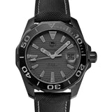 Buy Shop Tag Heuer Aquaracer 300 Swiss Limited Edition Black Dial Black Nylon Strap Watch for Men - WAY218B.FC6364 USA Online