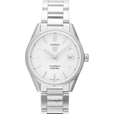 Buy Shop Tag Heuer Carrera Automatic Caliber 5 White Dial Silver Steel Strap Watch for Men - WAR211B.BA0782 USA Online