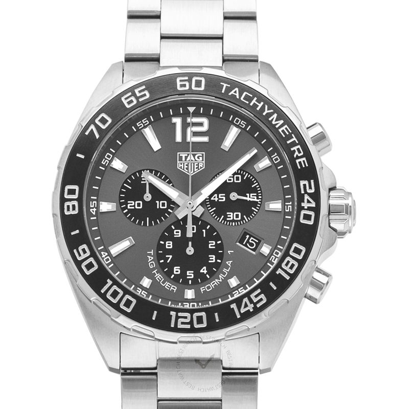 Buy Shop Tag Heuer Formula 1 Anthracite Dial Silver Steel Strap Watch for Men - CAZ1011.BA0842 USA Online