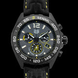 Buy Shop Tag Heuer Formula 1 Chronograph Senna Black Dial Black Leather Strap Watch for Men - CAZ101AJ.FC6487 USA Online