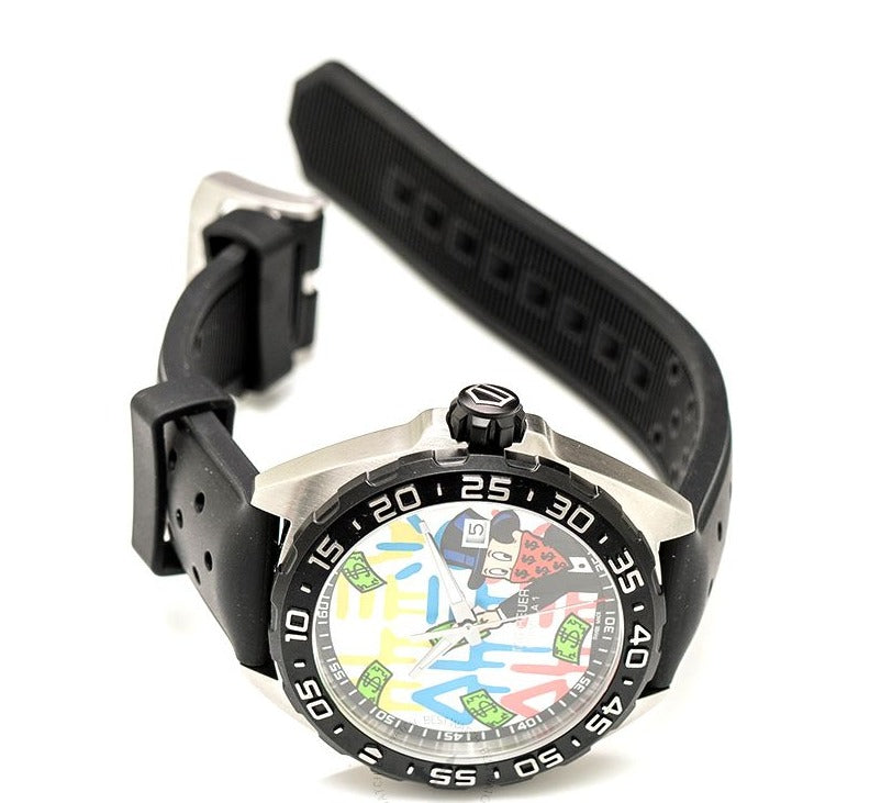 Buy Shop Tag Heuer Formula 1 Alec Monopoly Special Edition Black Rubber Strap Watch for Men - WAZ1119.FT8023 USA Online