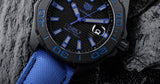 Buy Shop Tag Heuer Aquaracer Calibre 5 Automatic Titanium Blue Dial Blue Nylon Strap Watch for Gents - WAY208B.FC6382 USA Online